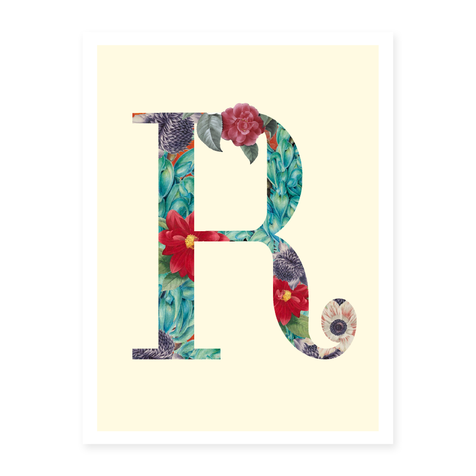 Letter R Small Print